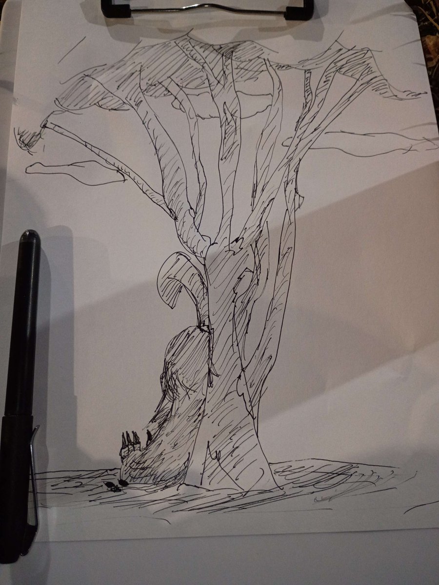 KiwiWeh's tweet image. It is nice to get a break every now and then and draw outside.