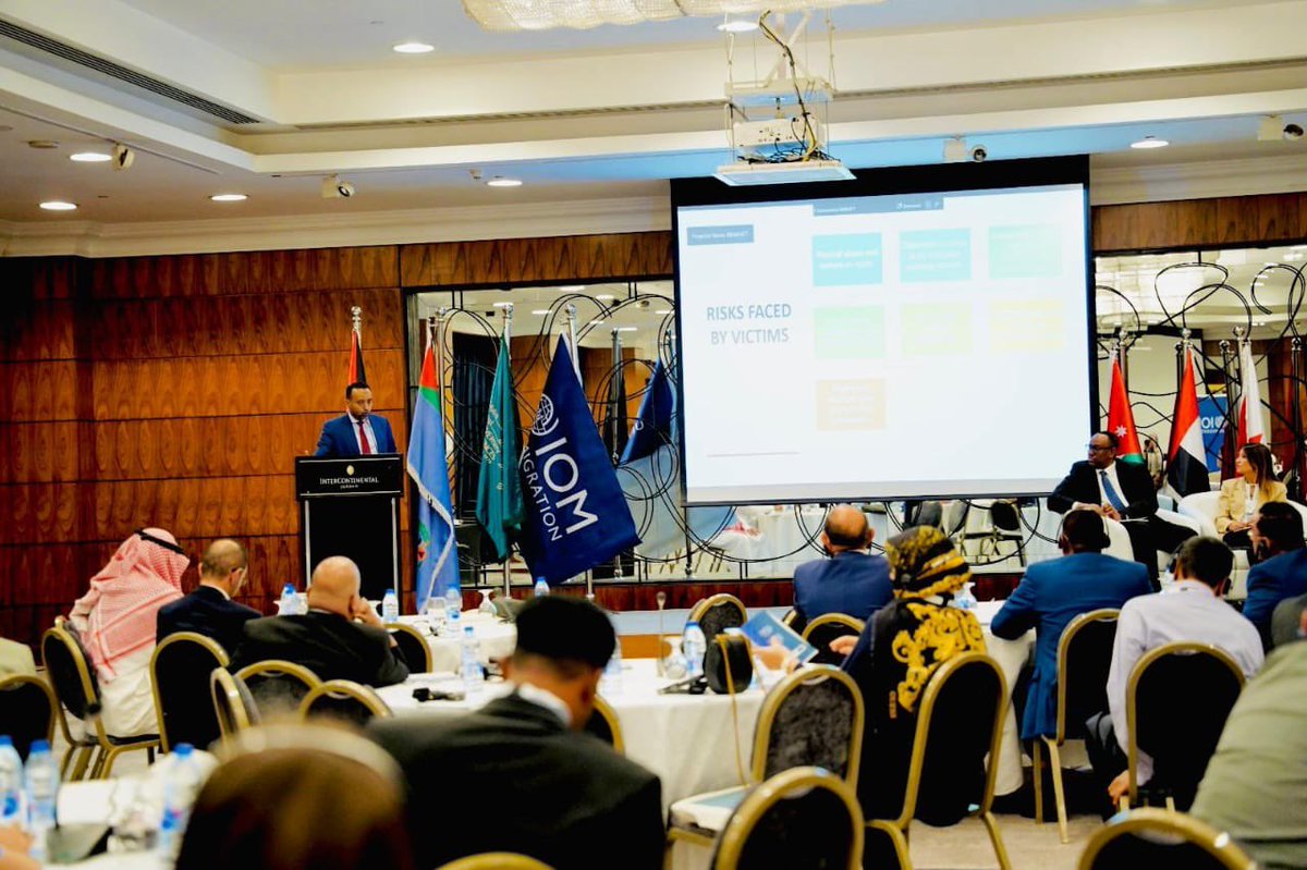 SONNALIVE's tweet image. Somalia’s CID chief, Brig. Gen. Mukhudin, attended a regional security conference in Jordan focused on irregular migration. He presented Somalia’s efforts against smuggling &amp;amp; trafficking crimes and called for stronger regional cooperation.
#Somalia #AntiTrafficking