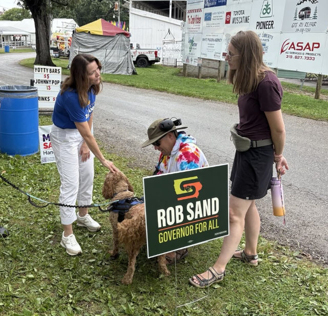 BohannanIowa's tweet image. I had a great time connecting with people (and dogs) at the Muscatine Co Fair today. But I talked to one woman who has a county job helping elderly and disabled people, and she says the Medicaid cuts are going to hit them hard. Miller-Meeks’ vote for these cuts will hurt people…