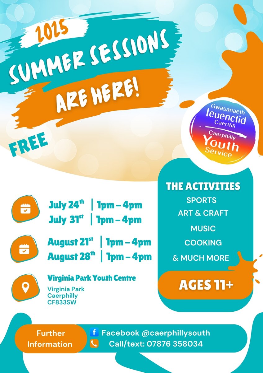 pritchar13's tweet image. Free Activities - Virginia Park Youth Centre
Delighted to share this poster advertising free activities over the summer holidays for young people aged 11+. Sports, Art & Craft, Music, Cooking & much more.