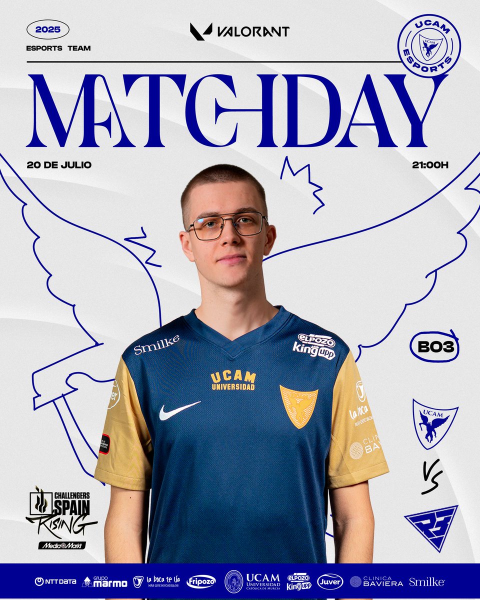 UCAM Esports (@ucam_esports) on Twitter photo OBJETIVO: PLAYOFFS 🏆
HOY NOS JUGAMOS CLASIFICARNOS.
🆚 <a href="/RambootClub/">Ramboot Club</a>
📺 twitch.tv/LVPes2 | twitch.tv/AlpaX | twitch.tv/KADnita
#RisingMediaMarkt #GOUCAM OBJETIVO: PLAYOFFS 🏆
HOY NOS JUGAMOS CLASIFICARNOS.
🆚 <a href="/RambootClub/">Ramboot Club</a>
📺 twitch.tv/LVPes2 | twitch.tv/AlpaX | twitch.tv/KADnita
#RisingMediaMarkt #GOUCAM