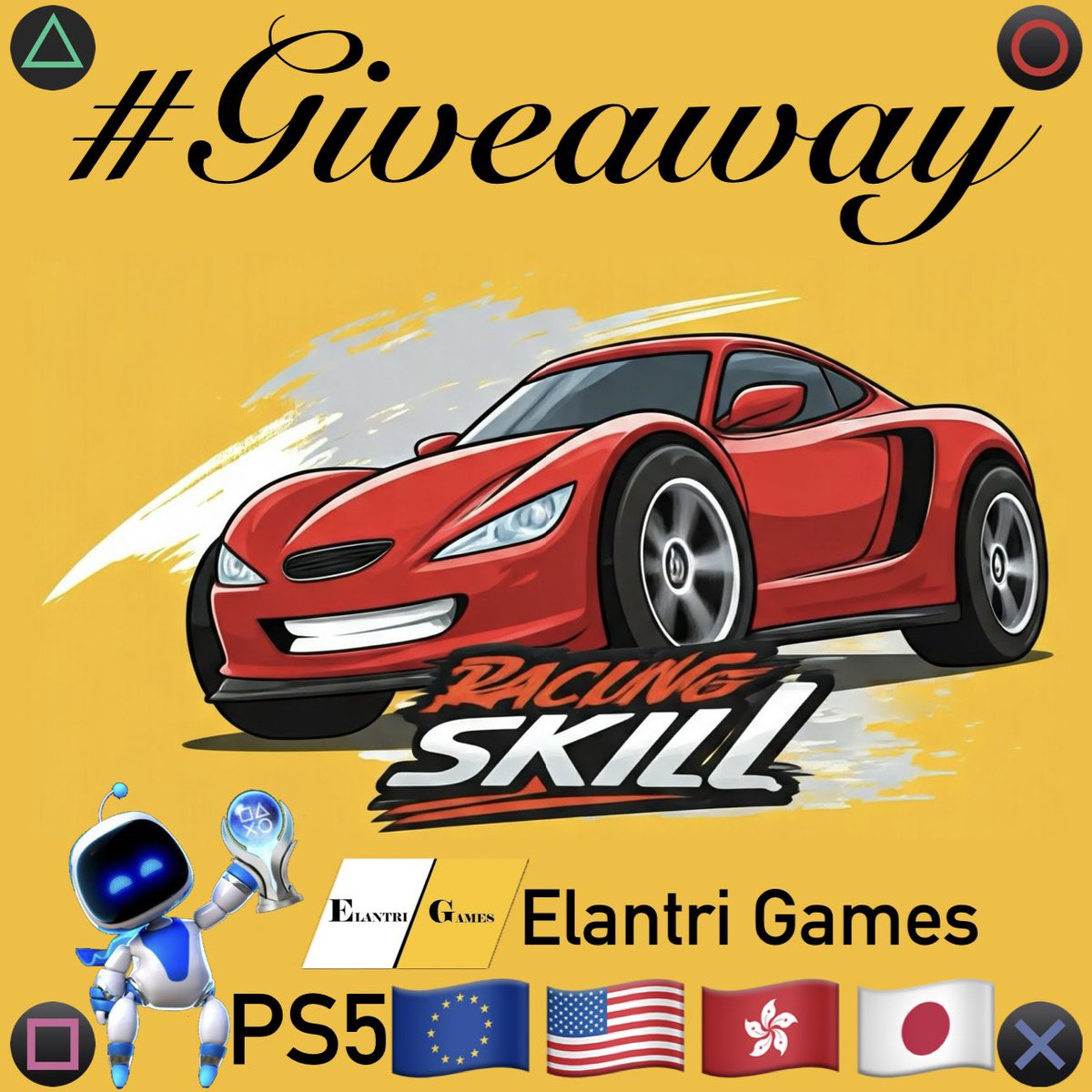 Robert2567 (@psn_robert2567) on Twitter photo ๐ #Giveaway ๐ฎ Racing Skill
๐๏ธ4x #PS5 Codes
๐ ๐ช๐บ โข ๐บ๐ธ โข ๐ญ๐ฐ โข ๐ฏ๐ต (one each region)
๐ฌ Want a specific region? โ Comment
๐ Repost
๐ค Follow
<a href="/PSN_Robert2567/">Robert2567</a> + <a href="/ELANTRIgames/">ELANTRI games</a>
โณ Winners in 48h โ Good luck๐ ๐ #Giveaway ๐ฎ Racing Skill
๐๏ธ4x #PS5 Codes
๐ ๐ช๐บ โข ๐บ๐ธ โข ๐ญ๐ฐ โข ๐ฏ๐ต (one each region)
๐ฌ Want a specific region? โ Comment
๐ Repost
๐ค Follow
<a href="/PSN_Robert2567/">Robert2567</a> + <a href="/ELANTRIgames/">ELANTRI games</a>
โณ Winners in 48h โ Good luck๐