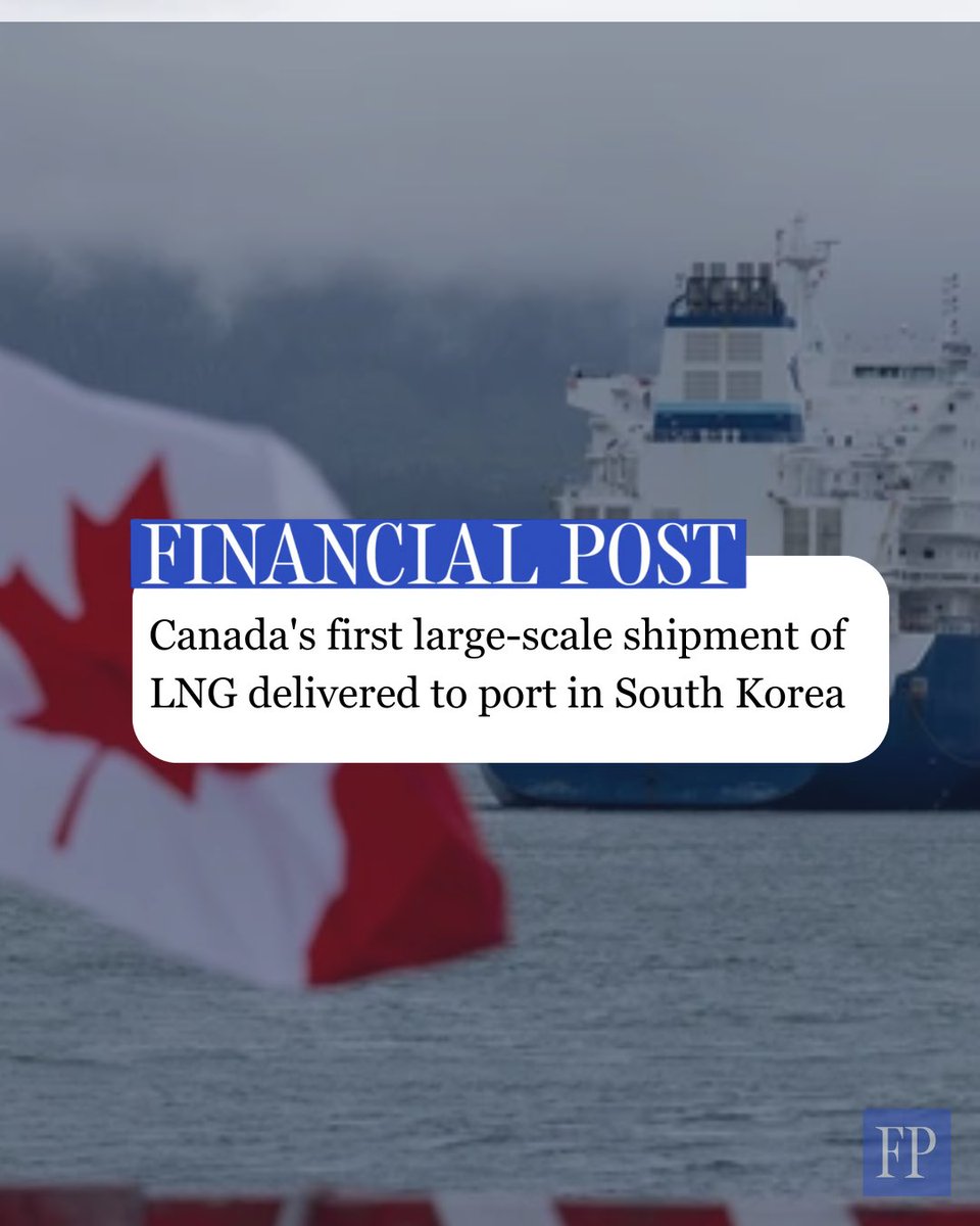 History made!

Canada’s first-ever LNG shipment has officially arrived in Asia, docking in Tongyeong, South Korea.

This is a milestone for our natural resource sector and for our Asian G20 allies looking for clean LNG, faster shipping times, and democratic stability.

Because in