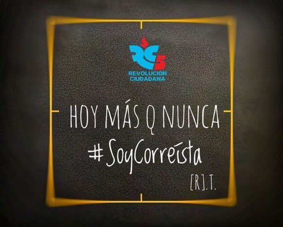 Don Revolucionario (@d_revolucionc) on Twitter photo Si eres Correista eres mi hermano hagamos un grupo enorme de tuiteros correistas que apoyan a <a href="/LuisaGonzalezEc/">Luisa González</a> . SÍGUEME Y sí no te sigo házmelo saber. Prometo seguir a todos los que me siguen <a href="/MashiRafael/">Rafael Correa</a> Sígueme y te sigo dale RT. #Soycorreista
<a href="/RC5Oficial/">Revolución Ciudadana</a> Si eres Correista eres mi hermano hagamos un grupo enorme de tuiteros correistas que apoyan a <a href="/LuisaGonzalezEc/">Luisa González</a> . SÍGUEME Y sí no te sigo házmelo saber. Prometo seguir a todos los que me siguen <a href="/MashiRafael/">Rafael Correa</a> Sígueme y te sigo dale RT. #Soycorreista
<a href="/RC5Oficial/">Revolución Ciudadana</a>