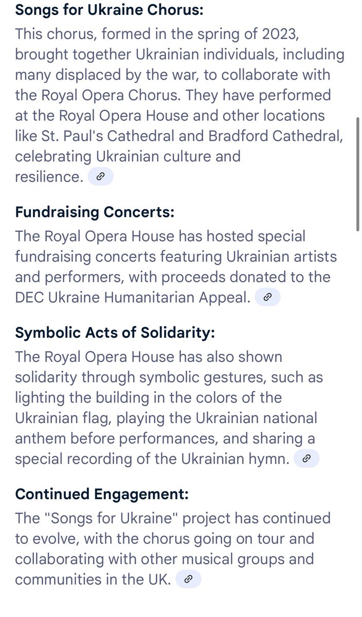 . <a href="/TheRoyalOpera/">The Royal Opera</a> You say that the Palestine flag “is not in line with our commitment to political impartiality.”
But I notice your impartiality has no problem with supporting Ukraine.