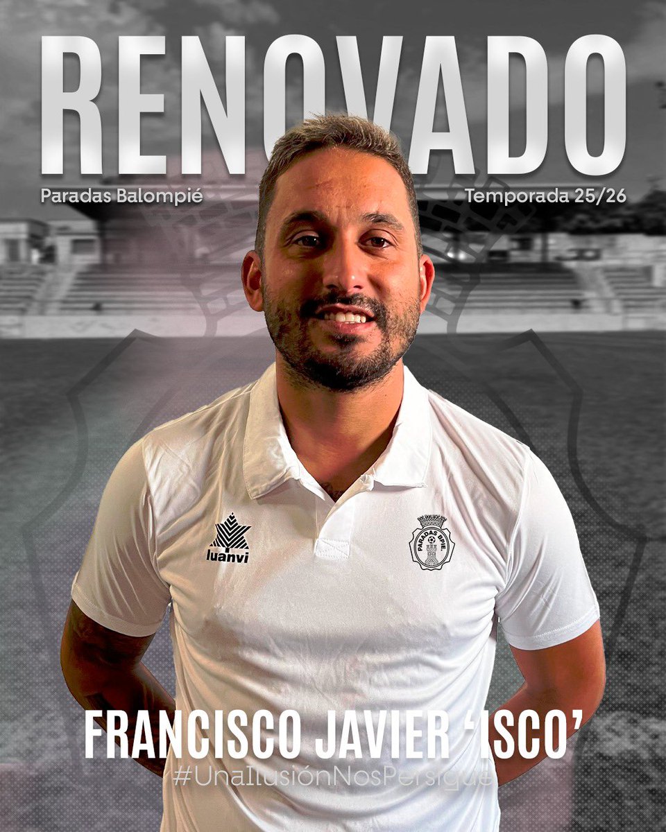 💜ISCO RENUEVA💜

Isco seguirá defendiendo los colores del Paradas Balompié en la temporada 2025/2026.

Jugador de ataque con mucha experiencia y una calidad diferencial en sus botas, seguirá marcando la diferencia con su talento sobre el verde.

#UnaIlusiónNosPersigue