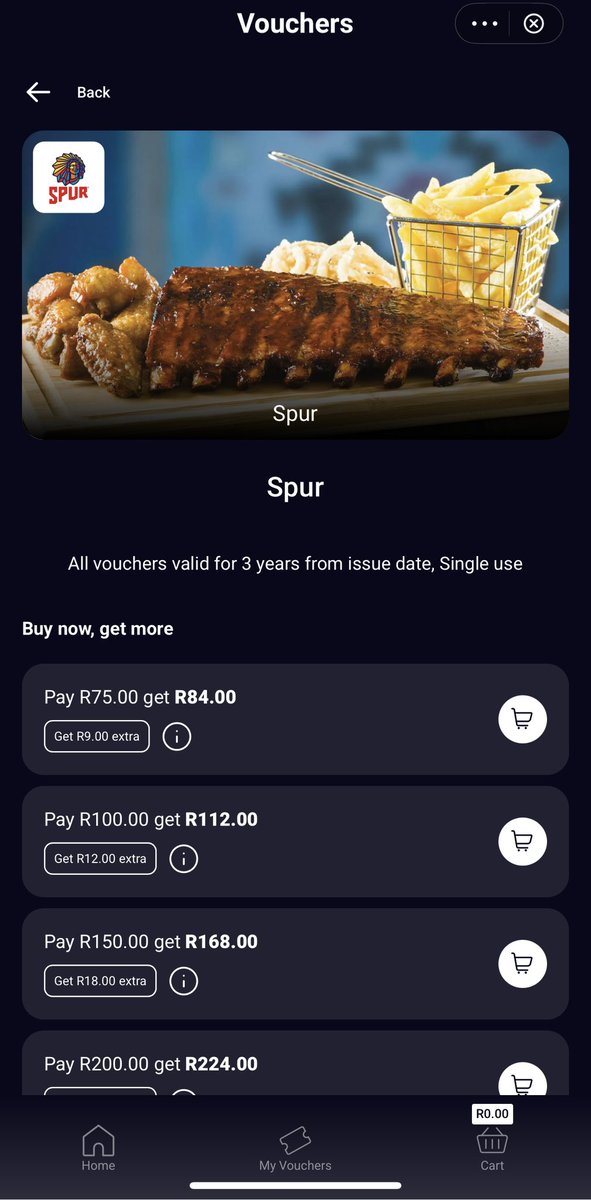 ebonzet's tweet image. Vodacom @VodaPay can you guys please stop false advertising. Let’s do some math here - Spur 20% extra, buy a R100 and get R112, isn’t that 12%? @wendyknowler