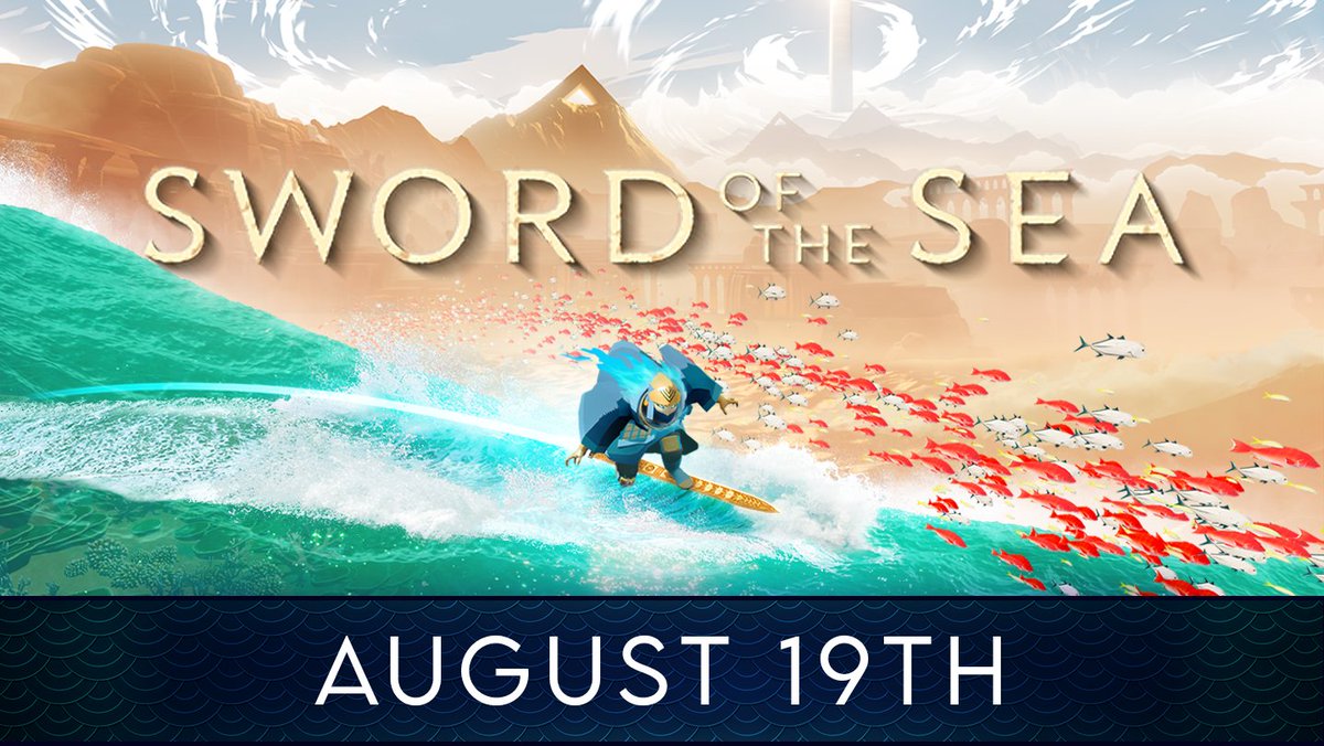 Wishlist Sword of the Sea launching August 19th and be among the first to ride the waves of a new and unforgettable journey!

store.steampowered.com/app/2453160/Sw…