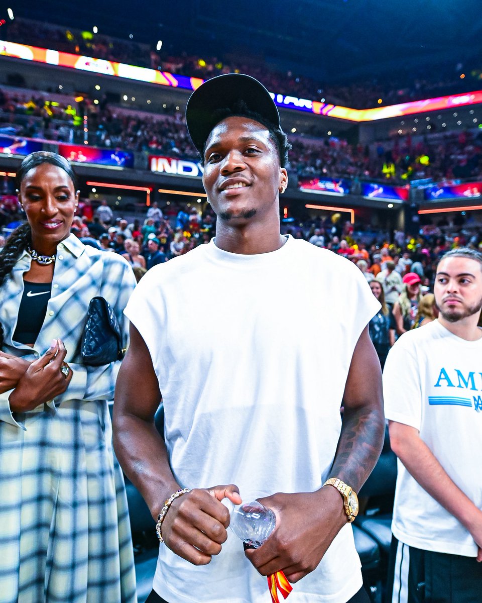 SleeperPacers's tweet image. Mathurin courtside at the WNBA All-Star game last night