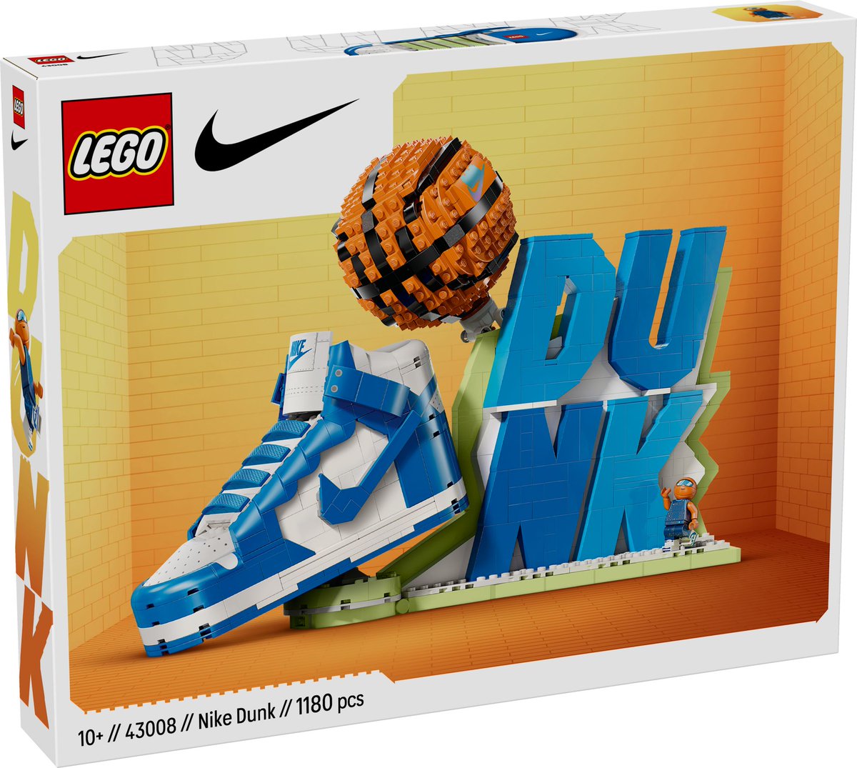 PenPlays_'s tweet image. 2025 Set of the Day
LEGO Nike Dunk
Pros:
-Incredible shaping all around
-Enhanced display by having the shoe include storage options
Cons:
-Could just buy a pair of Nike Dunks for the $100 this costs, & the set only has one shoe!
-Basketball is good, but could be so much better