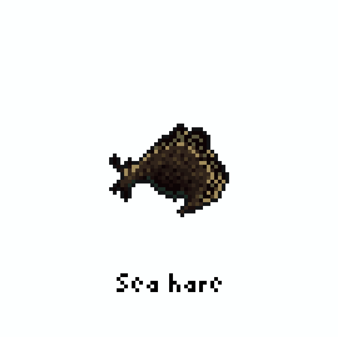 yofca13's tweet image. アメフラシ / Sea hare

#pixelart #illustration #ドット絵