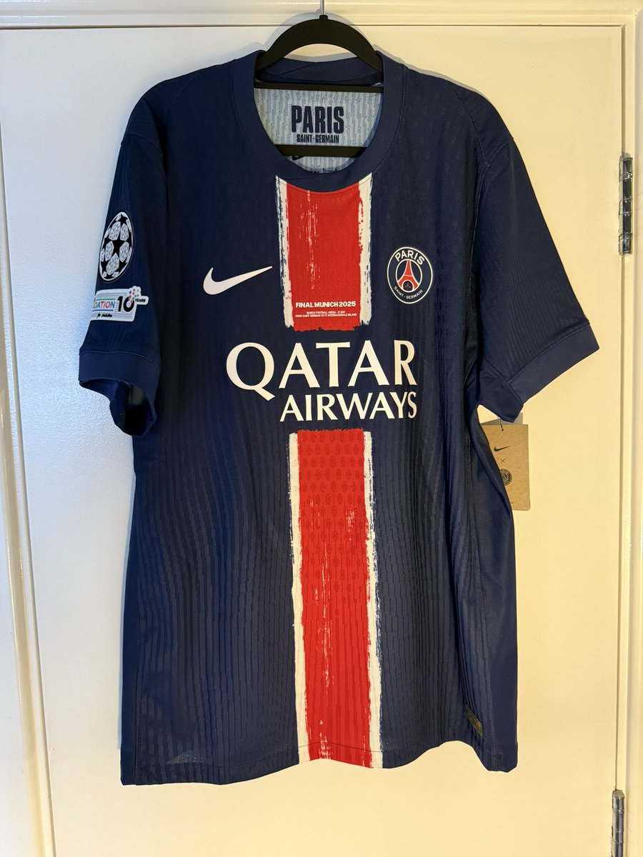 ThefootballPlug (@plugthefootball) on Twitter photo FOR SALE: 2024/25 PSG Home Shirt 🏆🔥
👕 Dembélé 10 on the back
🆚 Champions League Final vs Inter Milan – Munich 2025 edition
📏 Size: Large
💷 Price: £90
🆕 Brand new with tags
<a href="/ForbiddenShirts/">Forbidden Football Shirts 👕</a> <a href="/_FullKitWankers/">FKW</a> <a href="/knockemdownes/">zekey</a> <a href="/shirt_x/">The Shirt X-change</a> <a href="/dawesy2801/">Paul Dawes</a> FOR SALE: 2024/25 PSG Home Shirt 🏆🔥
👕 Dembélé 10 on the back
🆚 Champions League Final vs Inter Milan – Munich 2025 edition
📏 Size: Large
💷 Price: £90
🆕 Brand new with tags
<a href="/ForbiddenShirts/">Forbidden Football Shirts 👕</a> <a href="/_FullKitWankers/">FKW</a> <a href="/knockemdownes/">zekey</a> <a href="/shirt_x/">The Shirt X-change</a> <a href="/dawesy2801/">Paul Dawes</a>