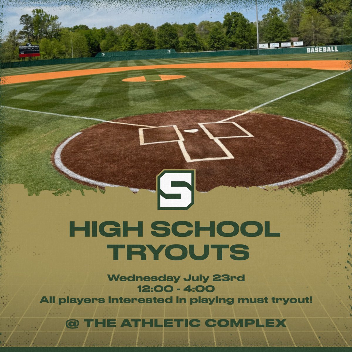 Reminder: Tryouts are being held this Wednesday for ALL players interested in playing!