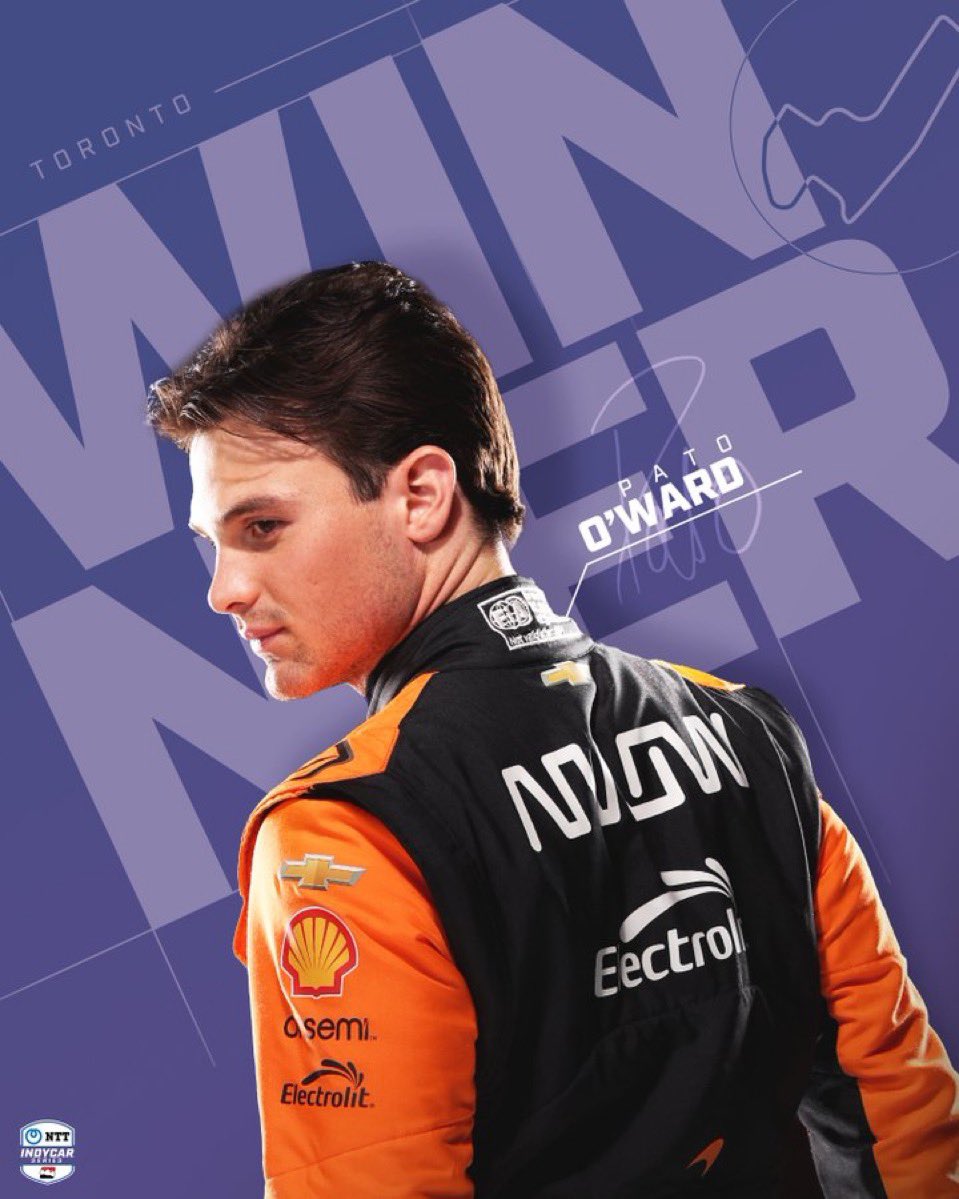 PrimeF1__'s tweet image. El piloto mexicano, @PatricioOWard, se lleva tremenda victoria en la @IndyCar, con gran conducción y excelente estrategia del equipo Arrow en Toronto. Único motor Chevy entre los primeros siete. 🔥🇲🇽