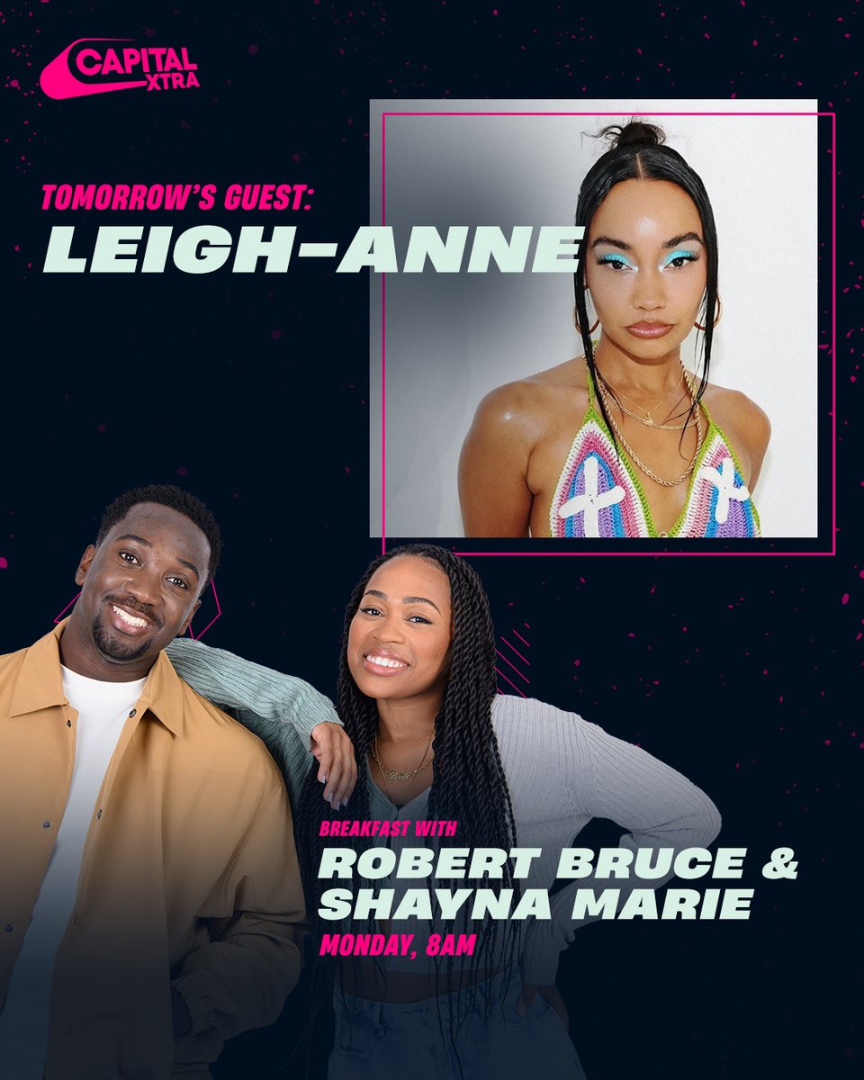 CapitalXTRA's tweet image. our girl @leighannemusic is joining us tomorrow morning to chat about her new era with track 'been a minute' 🤩
set your alarms for 8am on @globalplayer, the official capital xtra app ✨