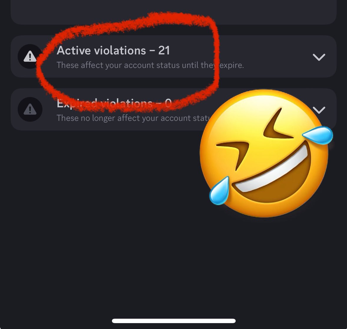 What’s the most active violations have you seen on discord at one time 

got to love when u get haters yet still can do shut on you  😍😍😍