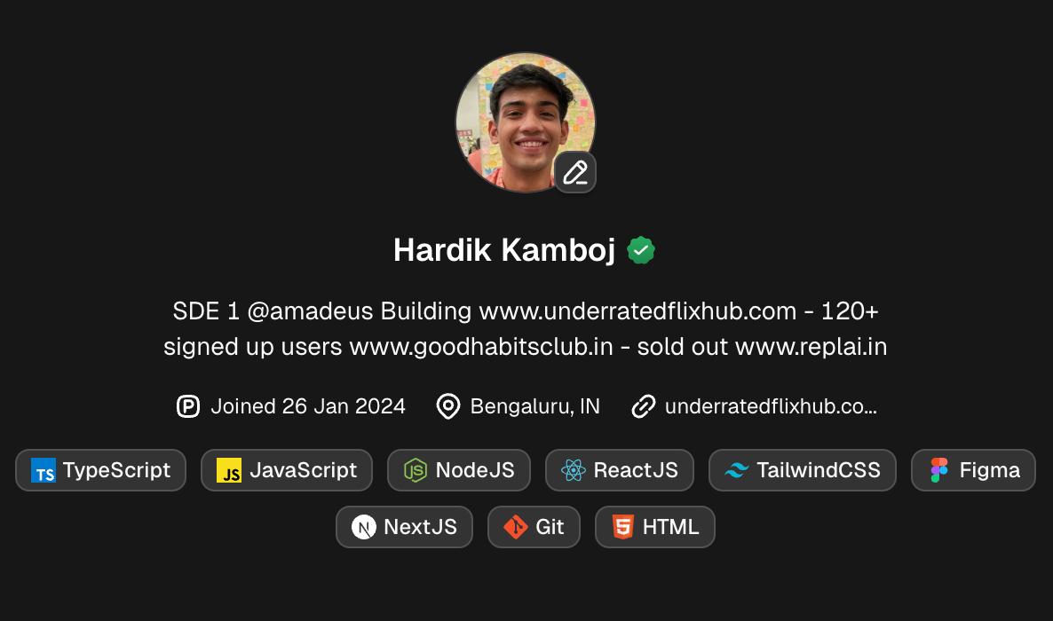 HdKamboj's tweet image. Why consistent PFP on socials makes a lasting impression.
Think of it like your face which people will remember you with if they haven't met you.
You profile picture, username, display name, bio, color palette, and content style.
Keep these uniform across all your platforms,…