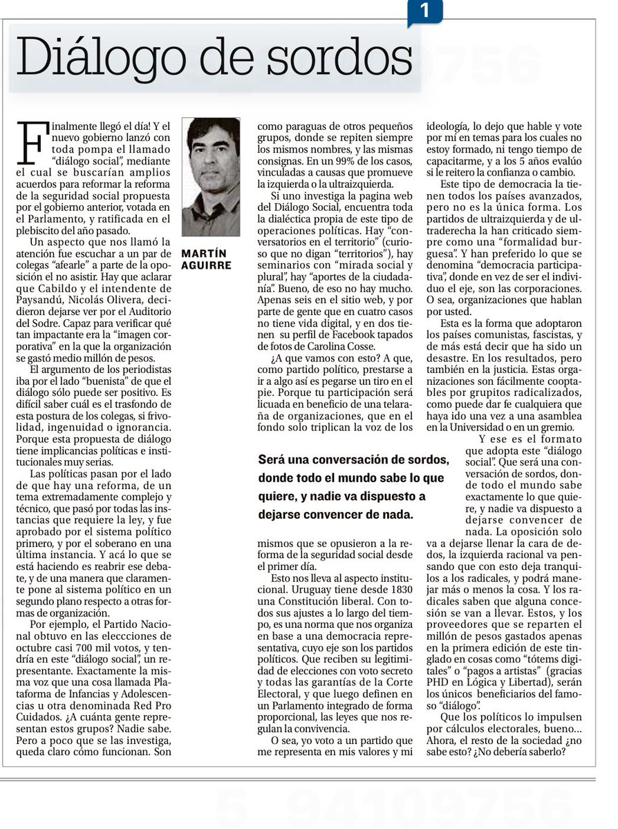 Valeriaripoll3's tweet image. Comparto cada palabra de este artículo. Por ejemplo en discapacidad, van redes que se supone nos representan, las cuales no conocemos, en las que sus "representantes" los buscamos y casualmente son perfiles de militantes frenteamplistas radicales, agresivos, que permanentemente…