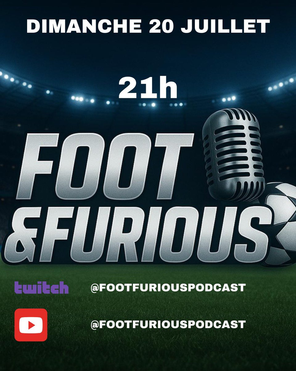 On est live à 21h!!

twitch.tv/footfuriouspod…
