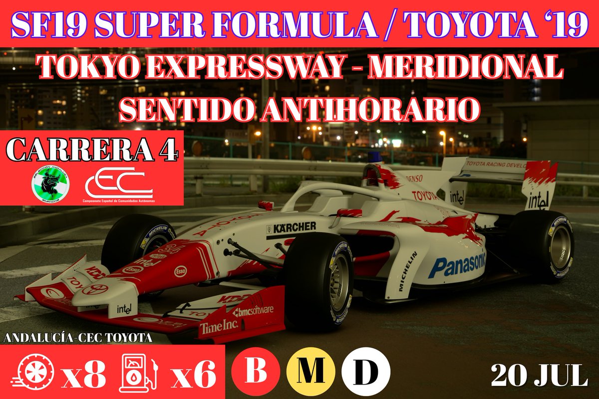 📆 20 de julio
⏰ 23:00
📺 Twitch: JorGeTe Racing
🇯🇵 Carrera 4