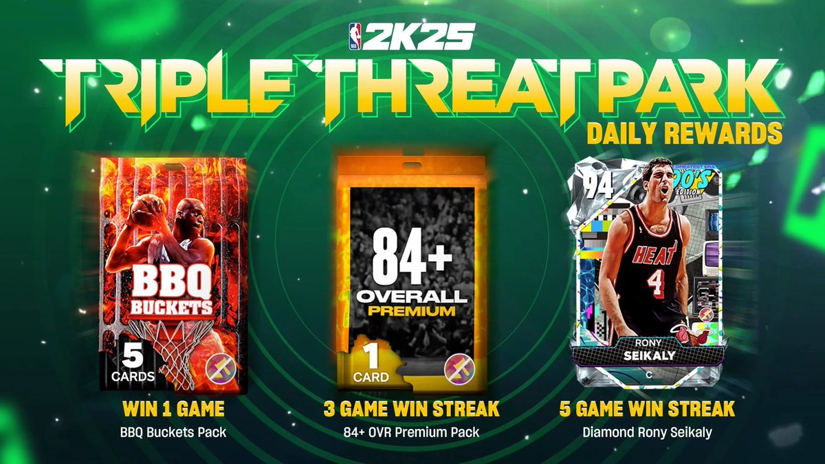 gainz_2k's tweet image. Lowkey miss when we got players for the 5 game streak. I remember the first one was diamond Rony Seikaly. HOF card for me 🥲