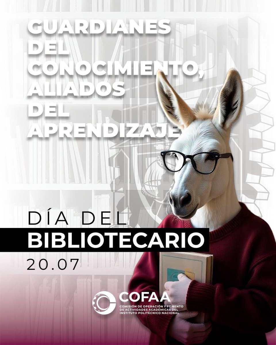 Gracias a quienes cuidan, ordenan y nos guían entre páginas llenas de saber. ¡Feliz Día del Bibliotecario! <a href="/enba_ipn/">ENBA IPN</a> <a href="/IPN_MX/">IPN</a>