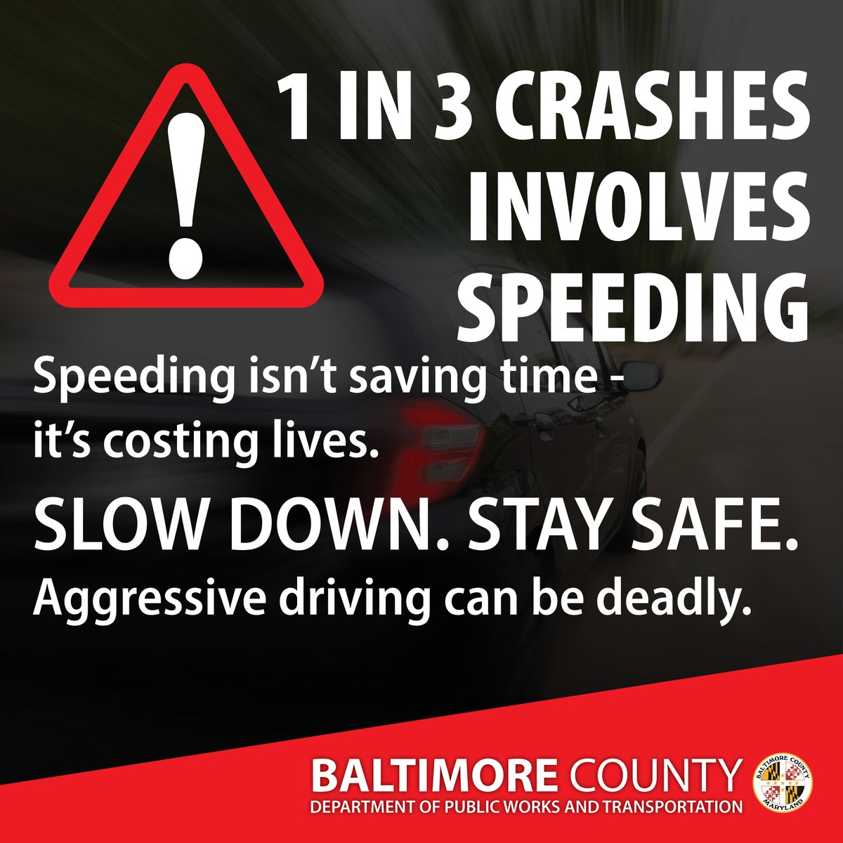 BaltCoDPWT's tweet image. Embrace your summer chill. Driving faster increases your risk of serious injury in a crash. Take it slow on the roads this summer because speeding isn't saving time—it's costing lives. Learn more: zerodeathsmd.gov/road-safety/ag….