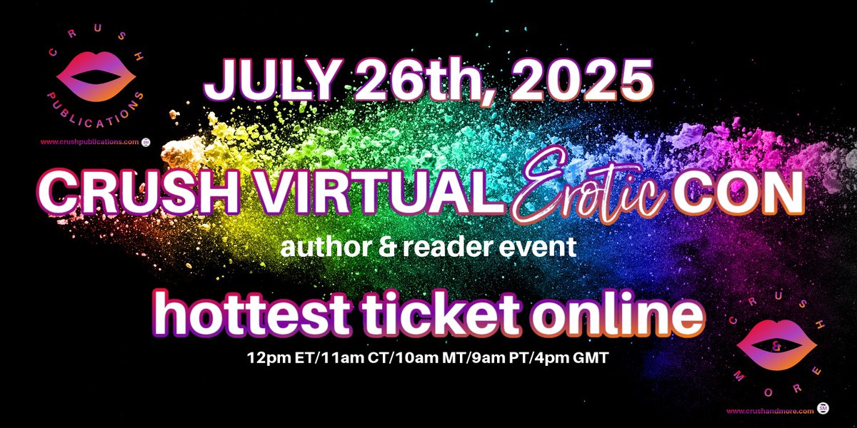 crushpub's tweet image. Are you looking for ALL things CRUSH Virtual Erotic Con?
If so, check out the website that has the most up-to-date information on it.
Home: twp.ai/E66QmF
Giveaway: twp.ai/9PRBaB
Register For Grand Prize: twp.ai/4ilwO7