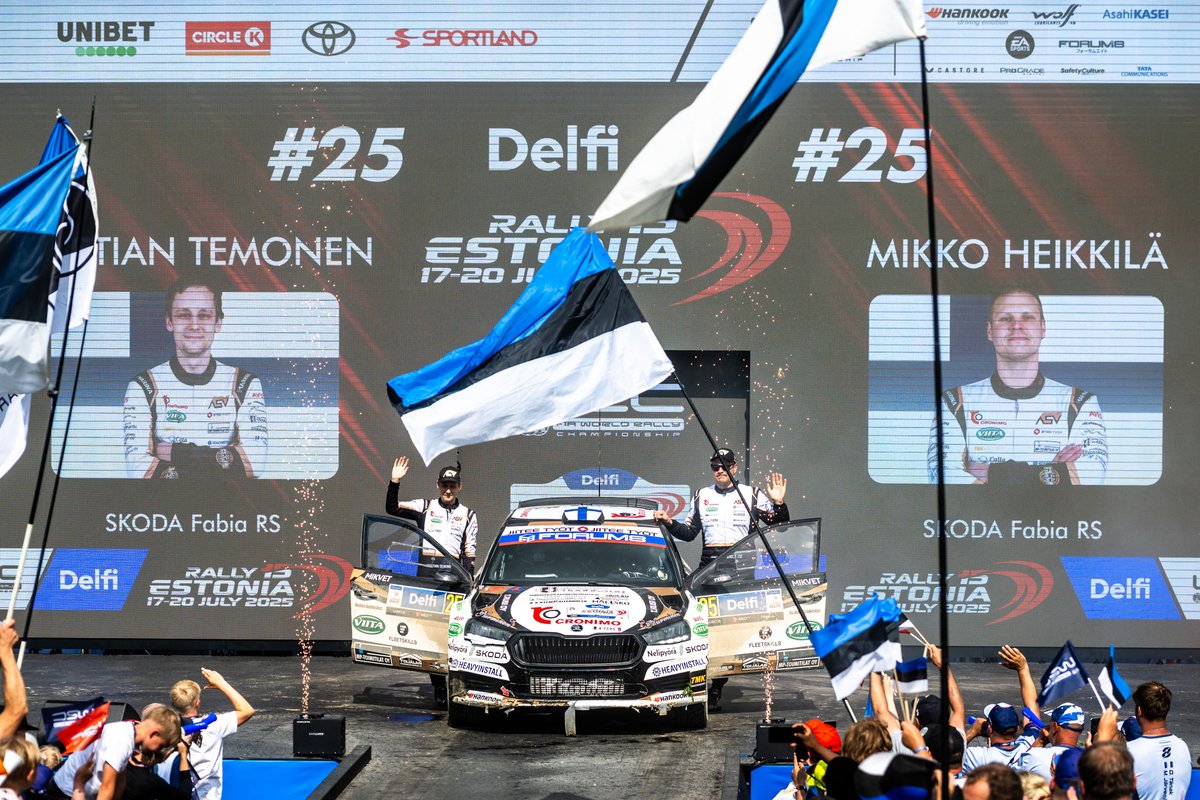 Aitäh, Rally Estonia! 🇪🇪 Even though we just missed out the podium, it was still an amazing event 👏 It's always a pleasure to come back here! 

#WRC #RallyEstonia