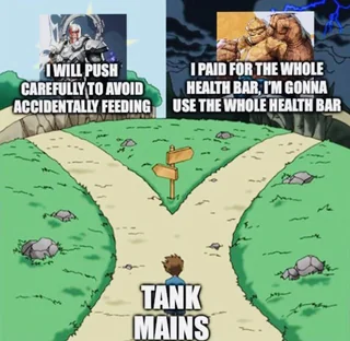RivalsAssembled's tweet image. There are two types of Tank Mains
Via/NillaTwist88