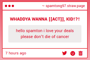 g_spamton97's tweet image. IT&apos;S GONNA TAKE MORE THAN [[Prostate cancer]] TO [[KILLED]] ME!!!!!!!!!