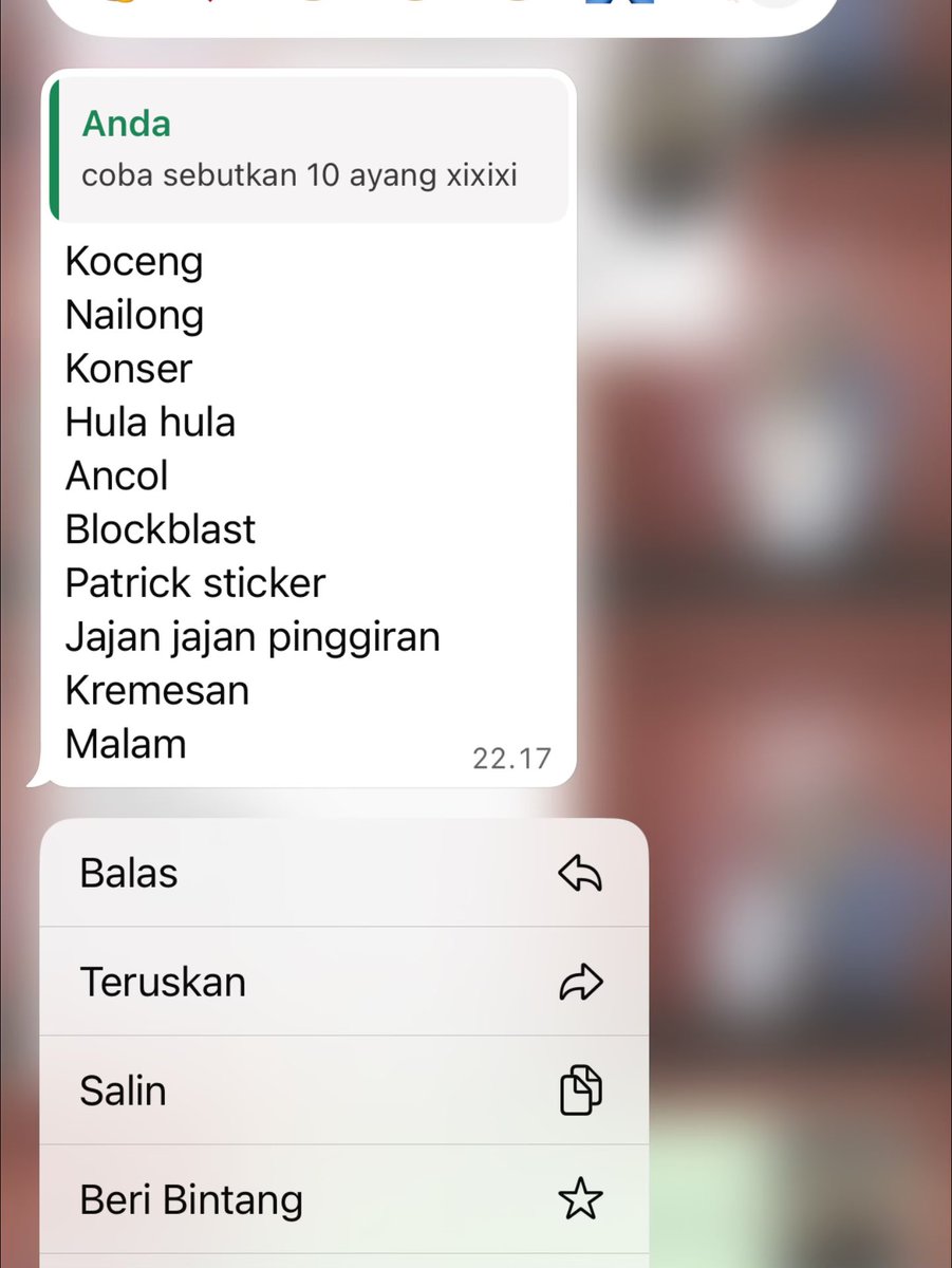 Nfrzkaa's tweet photo. Harusnya minimal sebutin 50 si wkwk 😝 https://t.co/Q5e1vNGA0p