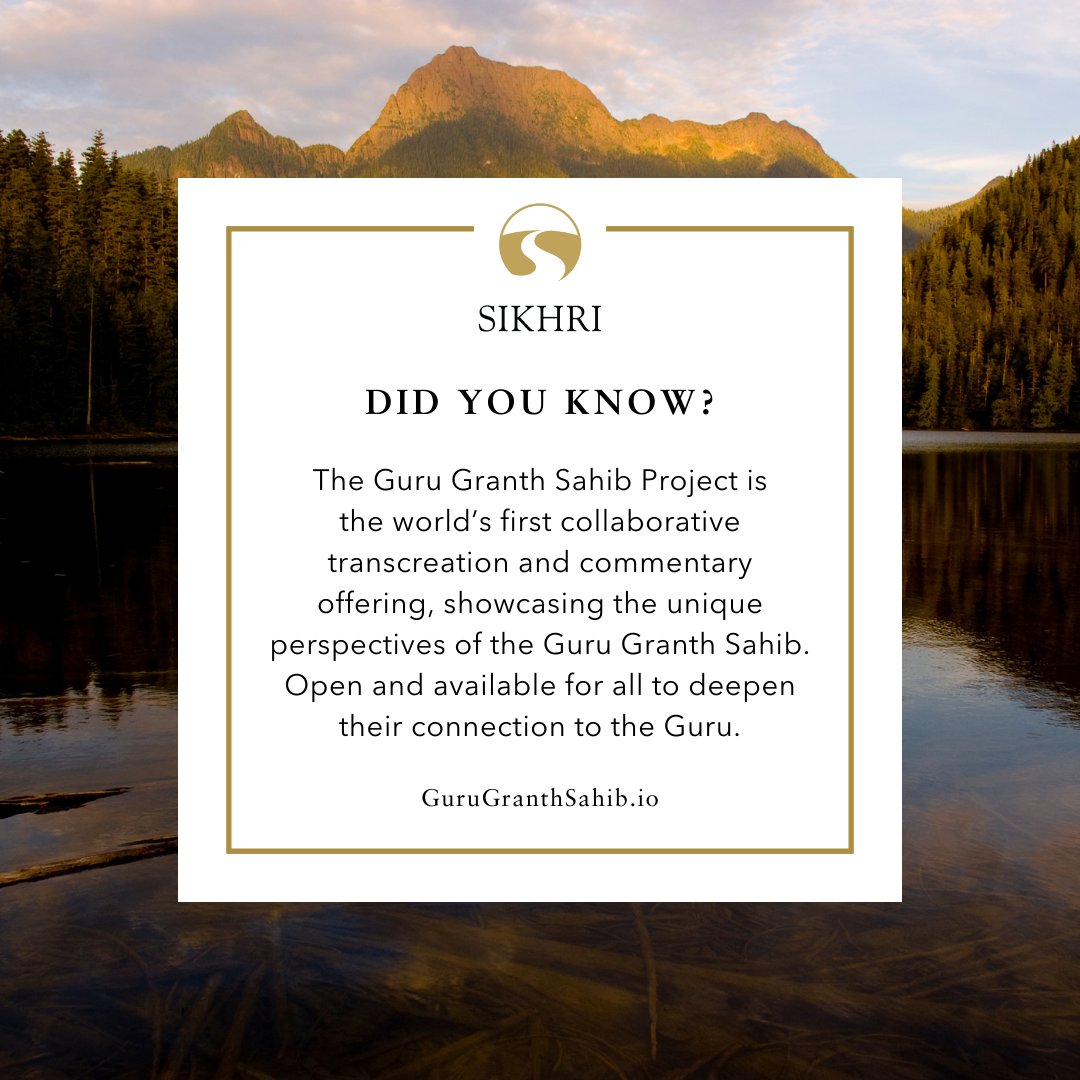 Sikh Research Institute (@sikhri) on Twitter photo With the help of The Guru Granth Sahib Project (<a href="/tggsproject/">Guru Granth Sahib Project</a>) in English, people from all around the world can build that deeper connection that they couldn’t before.
Beyond that, there are increasing generations of Sikhs in the diaspora who do not consume Panjabi content, let With the help of The Guru Granth Sahib Project (<a href="/tggsproject/">Guru Granth Sahib Project</a>) in English, people from all around the world can build that deeper connection that they couldn’t before.
Beyond that, there are increasing generations of Sikhs in the diaspora who do not consume Panjabi content, let