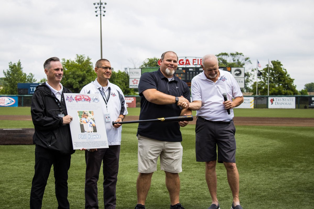 FLProBaseball's tweet image. The Frontier League Hall of Fame welcomes Phil Hawke and Mike Cervenak, today and always
