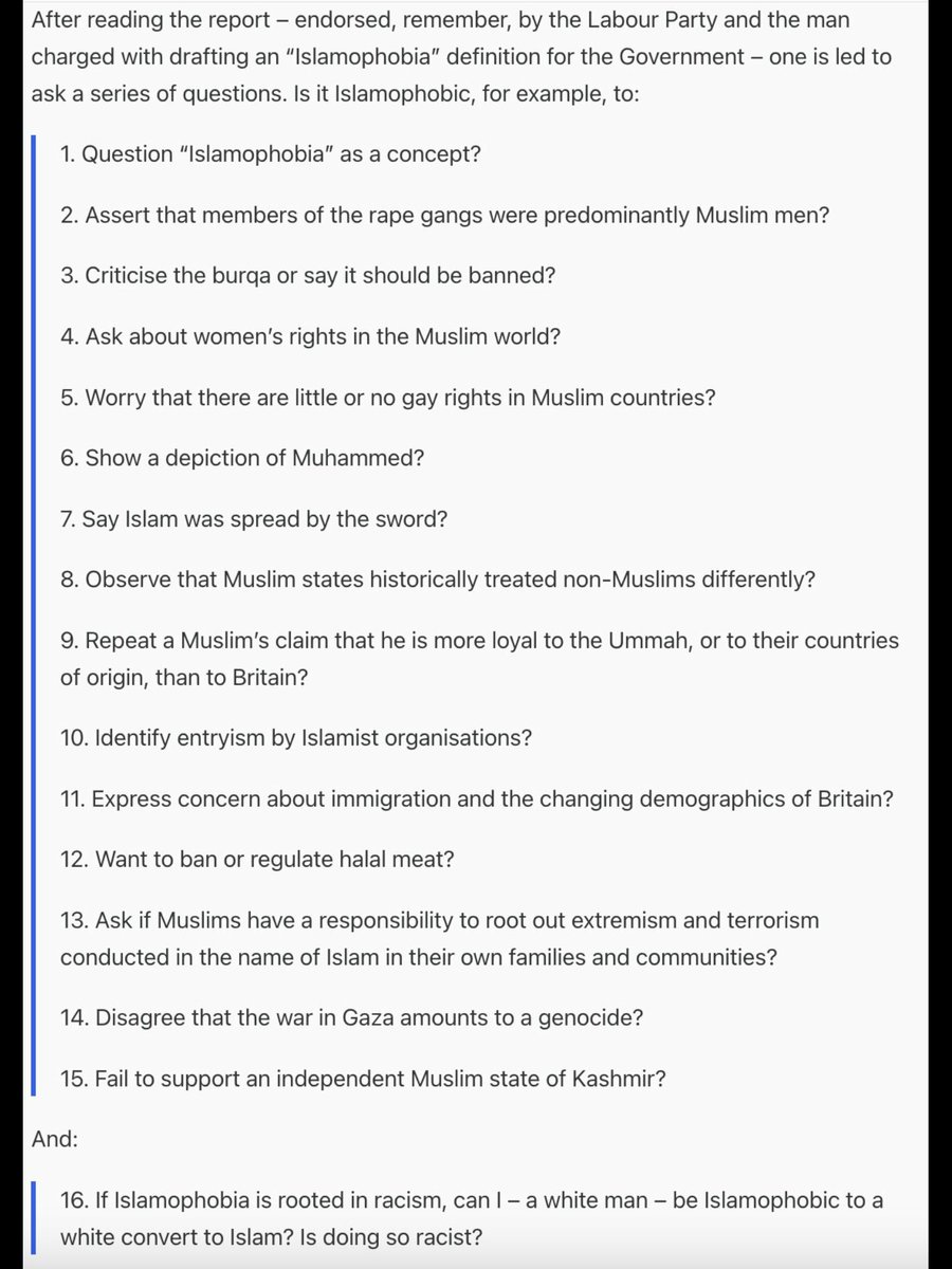 BrexitBassist's tweet image. All this Islamophobia nonsense..
Do we have Christianphobia, possibly yes we do?
Why do we have Islamophobia?
Islam is not compatible with western civilisation.
Maybe that is the problem.
Freedom of speech should not be restricted to accommodate Islam.