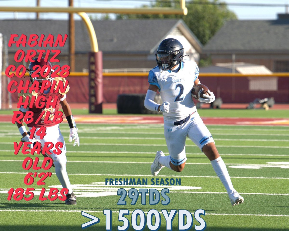 🏈 Freshman Season Stats:
• 29 Touchdowns
• 1500+ Rushing Yards