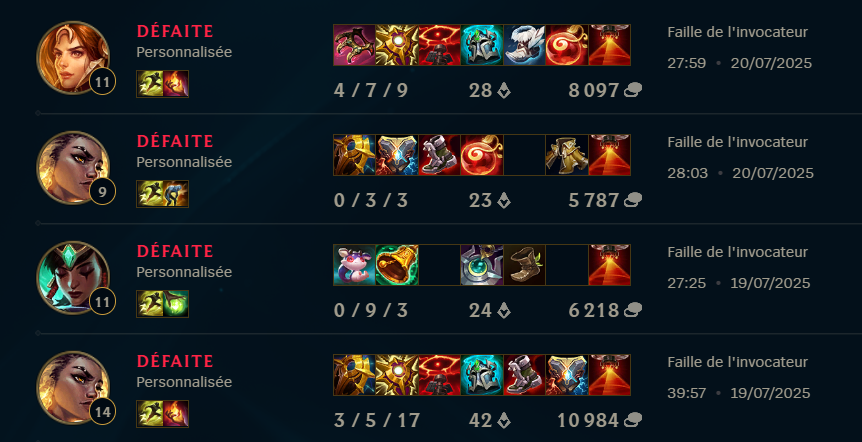 First games in ERL's 0-2 week lost agaisnt Tan'i and Esuba gg to them , time to bounce back