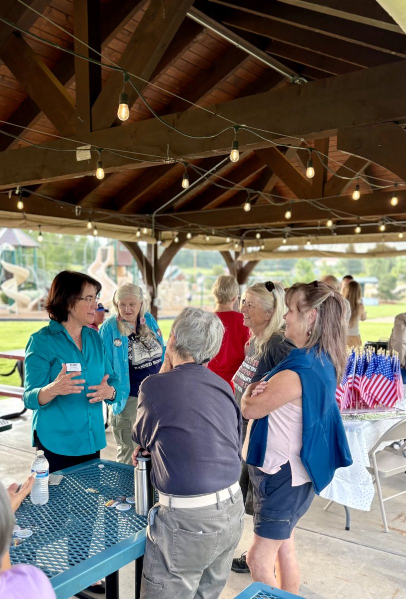 EileenforCO's tweet image. It was great to get down to Larkspur on Friday for the ice cream social. Getting people together to organize around maintaining and fighting for a strong democracy here in Colorado and the U.S. is vital to our future.