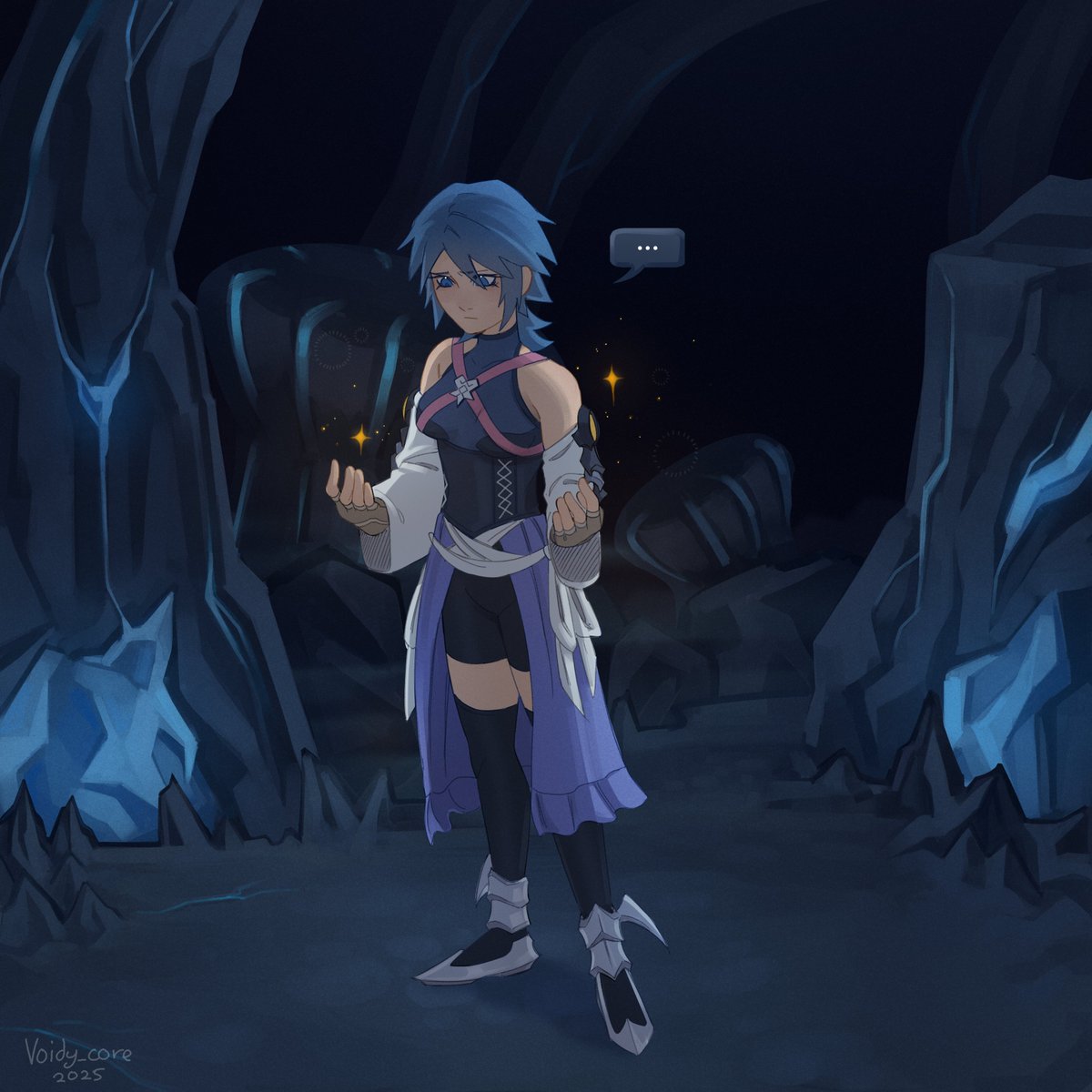 xVoidCore's tweet image. She&apos;s seeing things again
#kingdomhearts #art