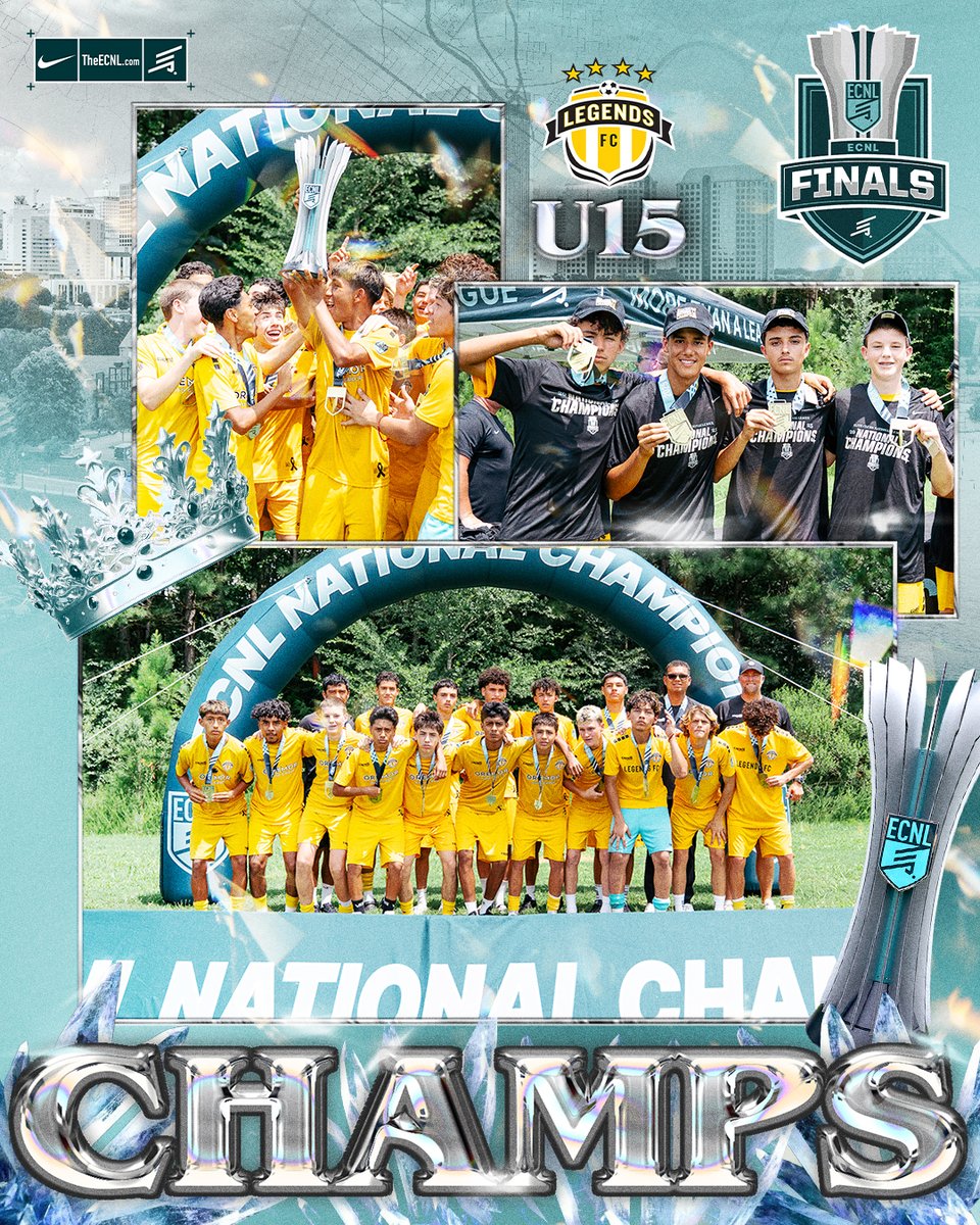 ECNLboys's tweet image. The 2️⃣0️⃣2️⃣5️⃣ U15 ECNL National Champions 🏆 #ECNLFinals