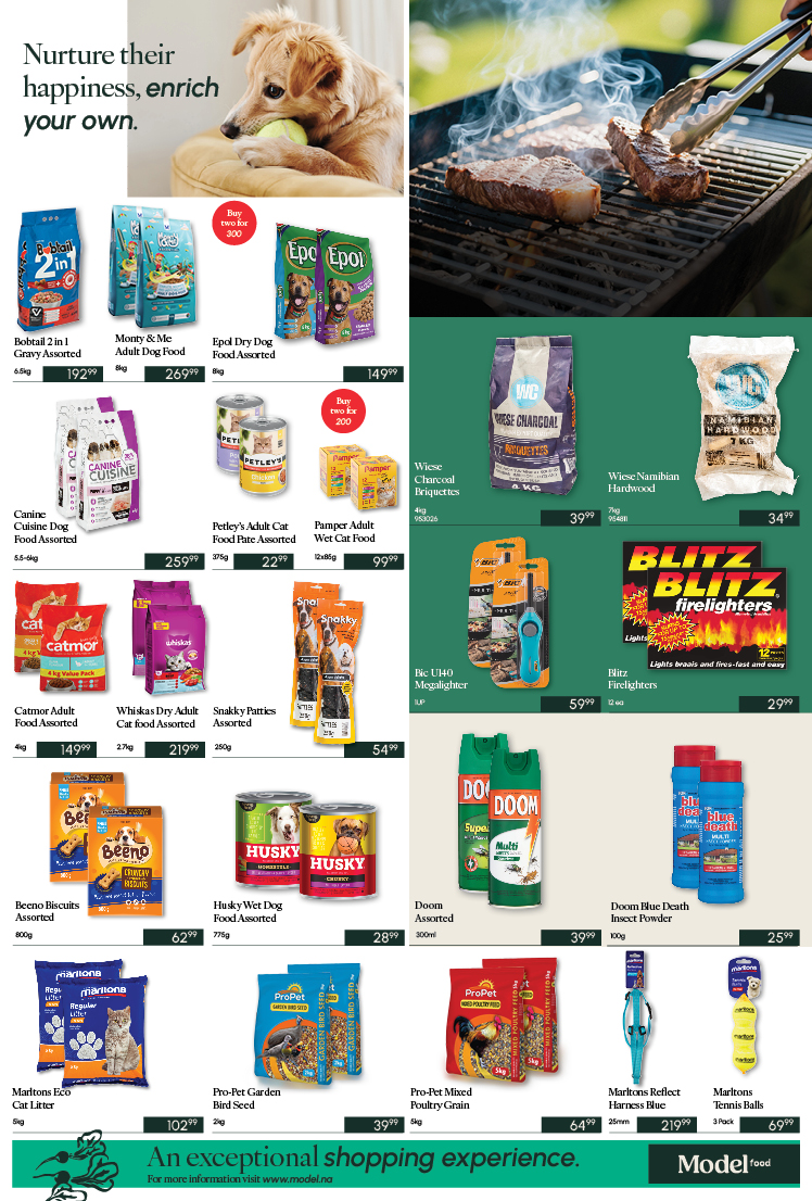 Introducing our first-ever Model broadsheet! Discover handpicked specials across groceries, meat, chocolate, kitchen essentials &amp; more. From braai to bakery - we're transforming your shopping experience.

Valid from 21 July - 3 August 2025.

#ModelNamibia #ElevateTheEverday