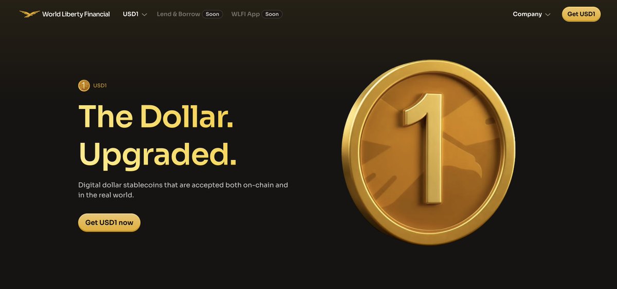 zGuz's tweet image. After Trump signed the GENIUS stablecoin Act, interesting to see Trump's World Liberty Financial homepage put its USD1 stablecoin front and center
Also, with the CLARITY Act moving forward, the $WLFI token powering the Trump's DeFi platform is also predictably becoming tradeable