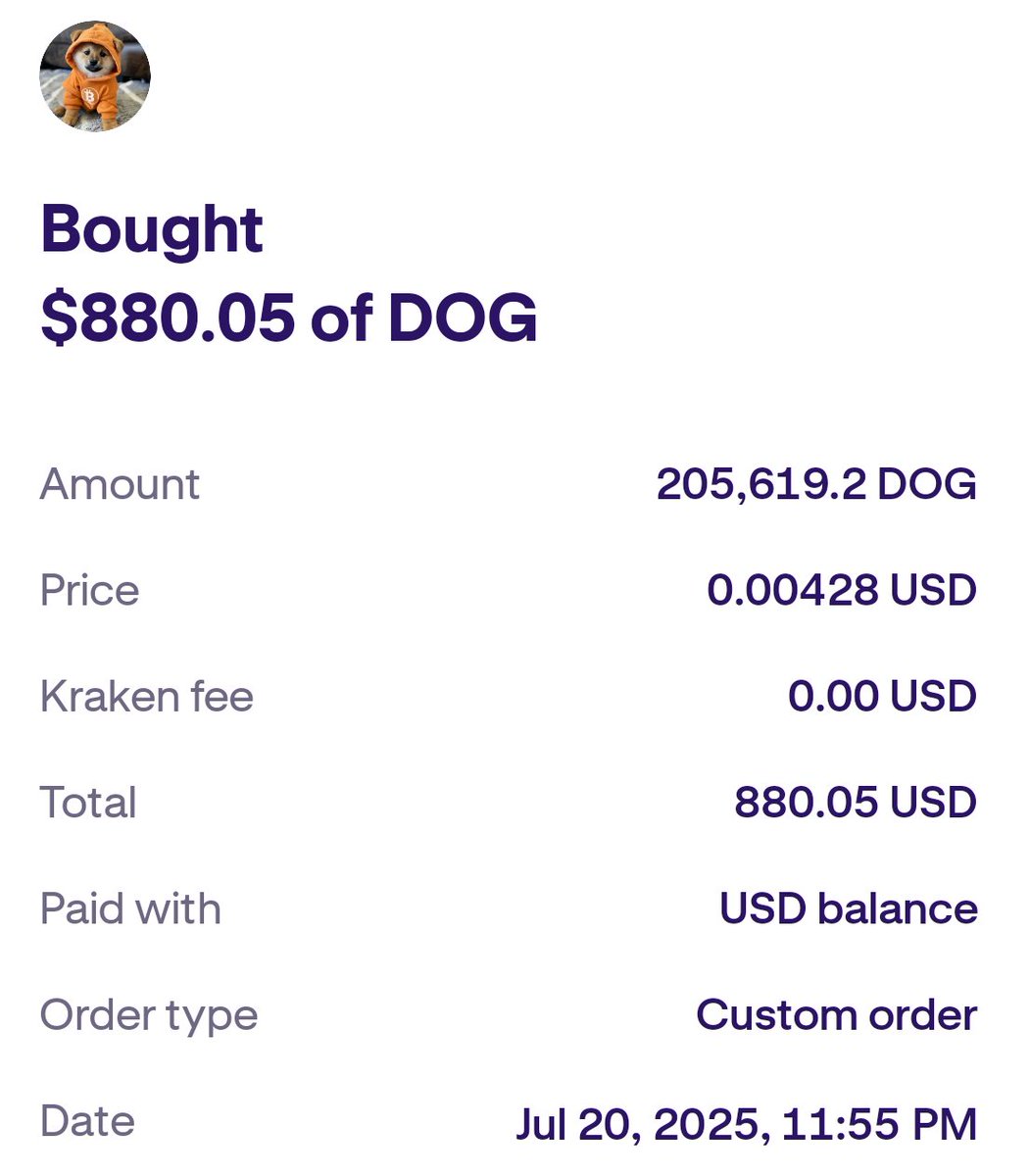 DISHANGE168's tweet image. Just deployed $880 into $DOG on @KrakenFX F1 Challenge 💸
How much $DOG did you trade today? Post screenshots below 👇