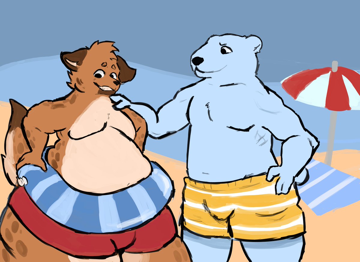 MCinkopeso's tweet image. You shouldn't follow a bear's diet, being such a small animal. x3
#belly #gay #furrygay #fatfur #fatfurs #fatfurry