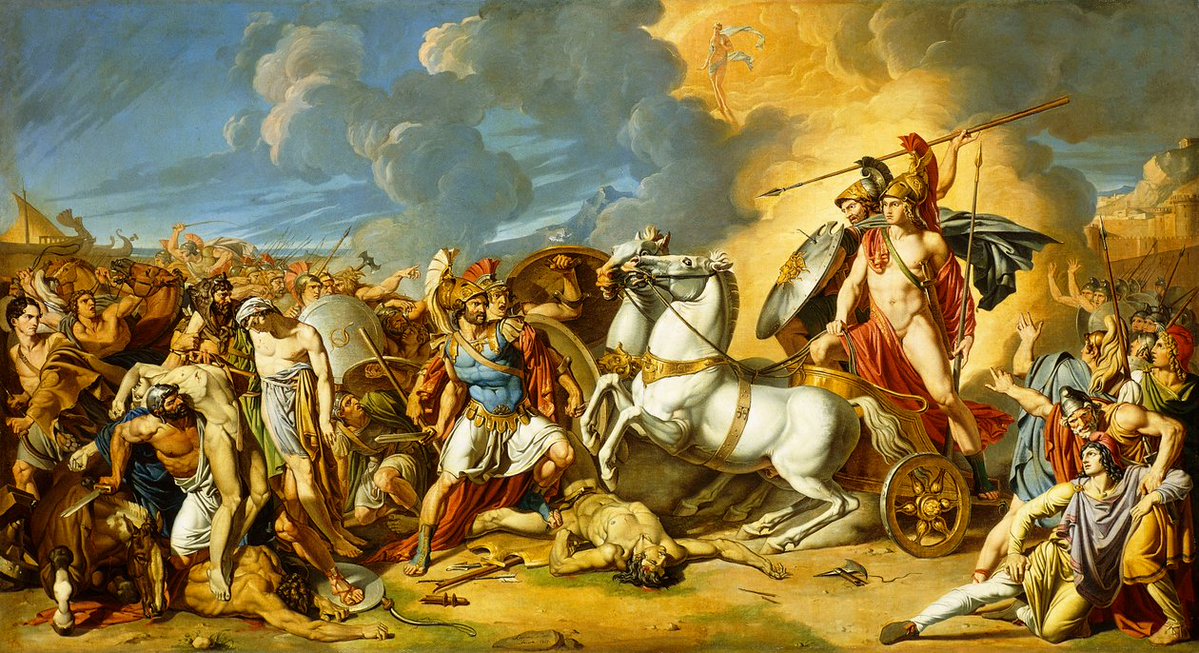 occult__culture's tweet image. A Scene from the Trojan Wars, Rafaelle Calliano