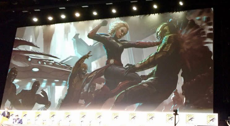CarolCrave's tweet image. Eight years ago today, Marvel revealed their first look at Brie Larson as Captain Marvel at
SDCC 💫
