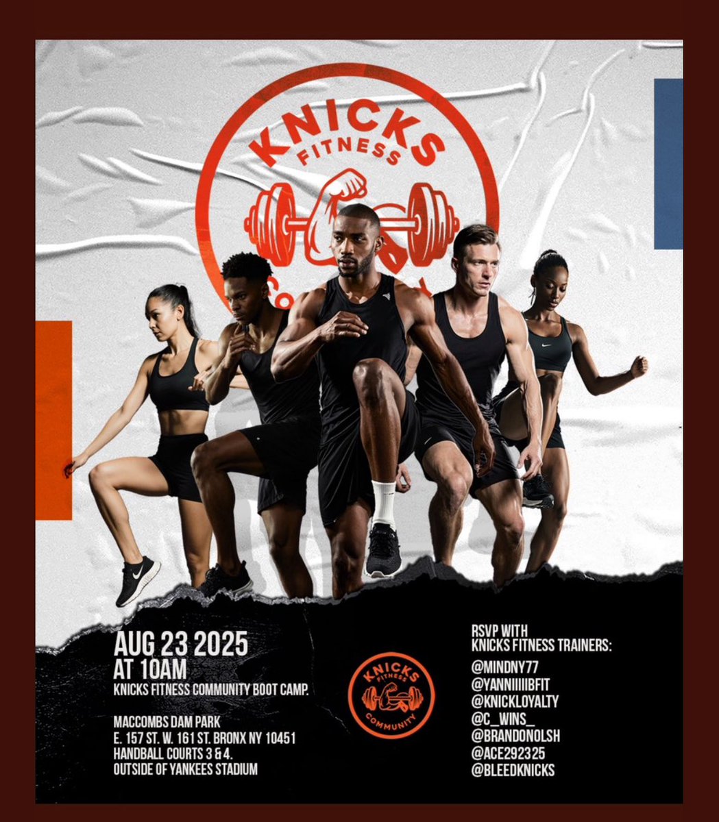 C_Wins_'s tweet image. Happy Sunday good people!! We’re getting closer… pull up and come hang with #KnicksFitness
@ace292325
@MindNy77
@yanniiiiibfit
@Knickloyalty
@BrandonOlsh
@bleedknicks
@C_Wins_