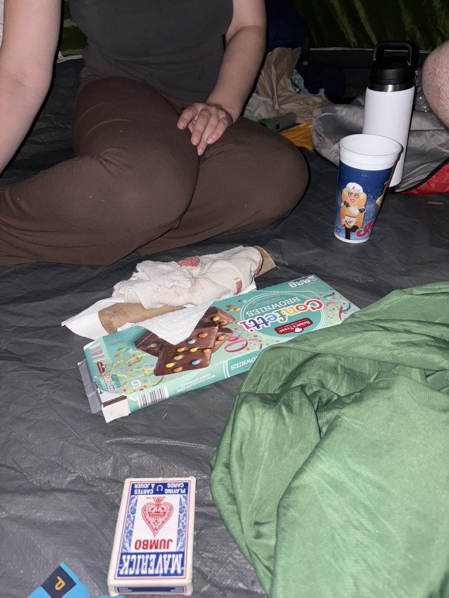 Girl dinner camping edition