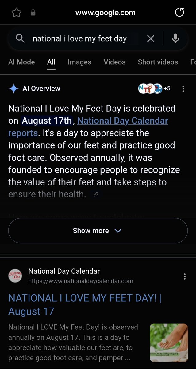 National I love my feet day (.com) domain name now available for purchase on sedo.com 

#feet #DomainForSale