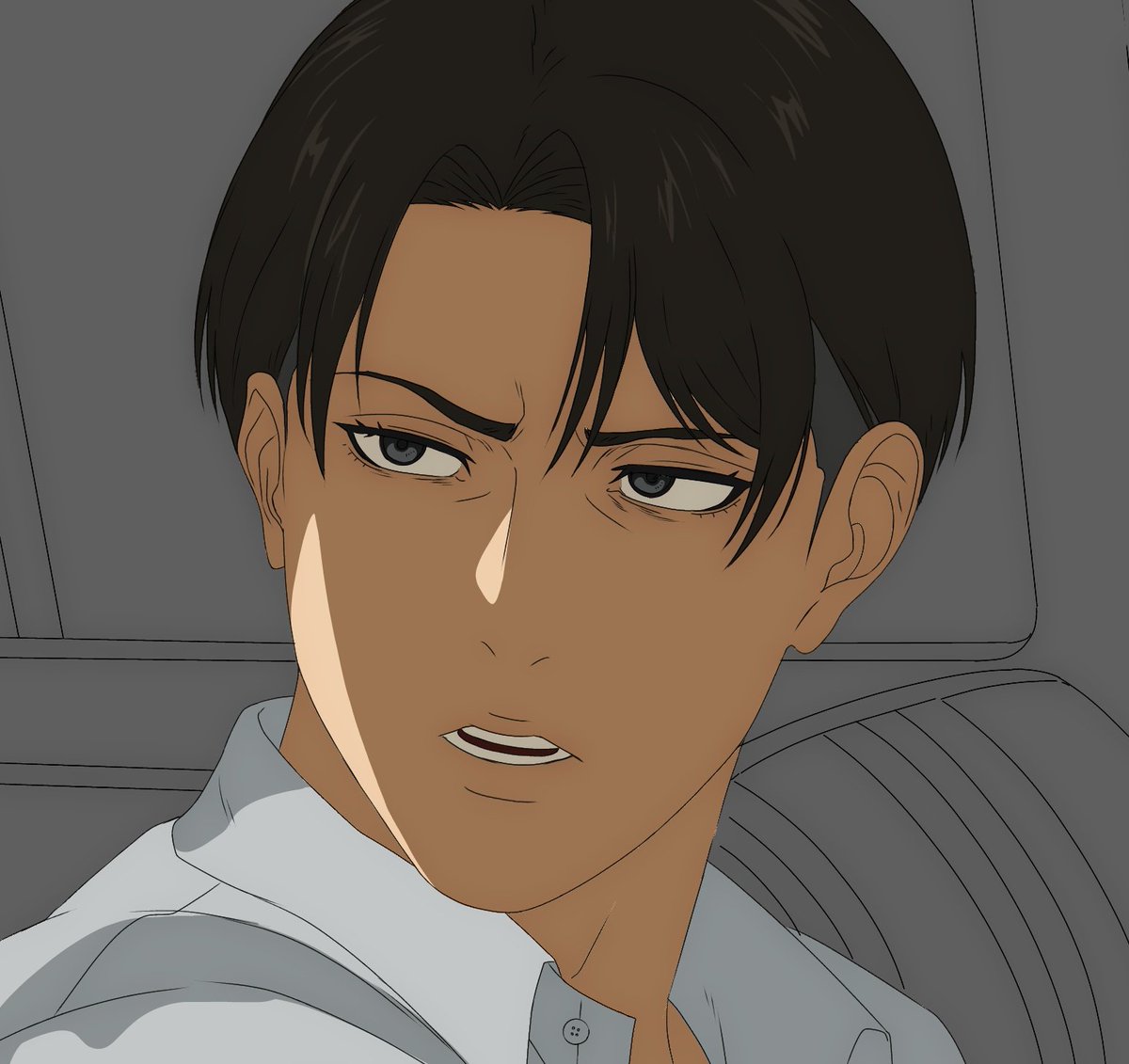 S041721's tweet image. I used to work at mappa and they made me draw 30 GB worth of levi porn